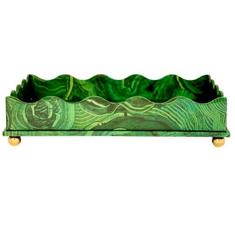 Pentreath And Hall Malachite Wavy Edged Tray, £160