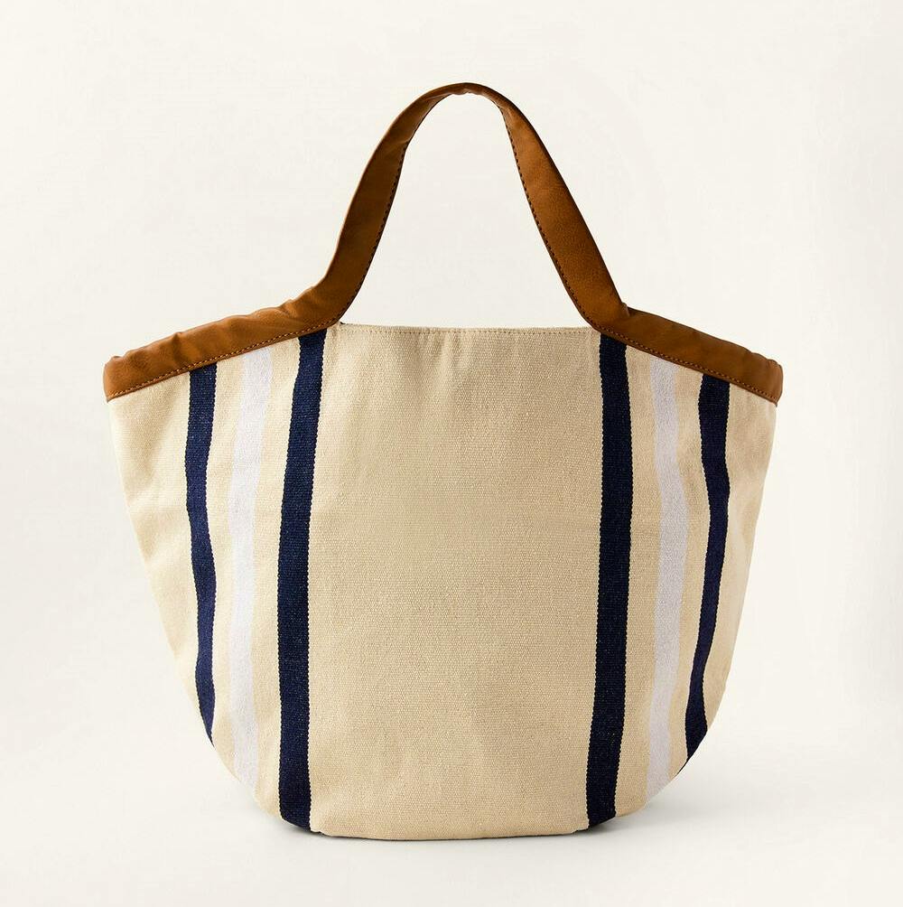 Monsoon Stripe Canvas Shopper Bag , £30