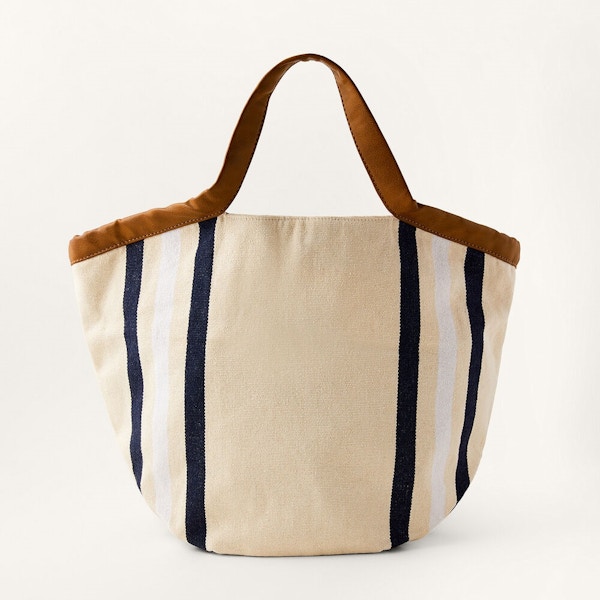 Monsoon Stripe Canvas Shopper Bag , £30