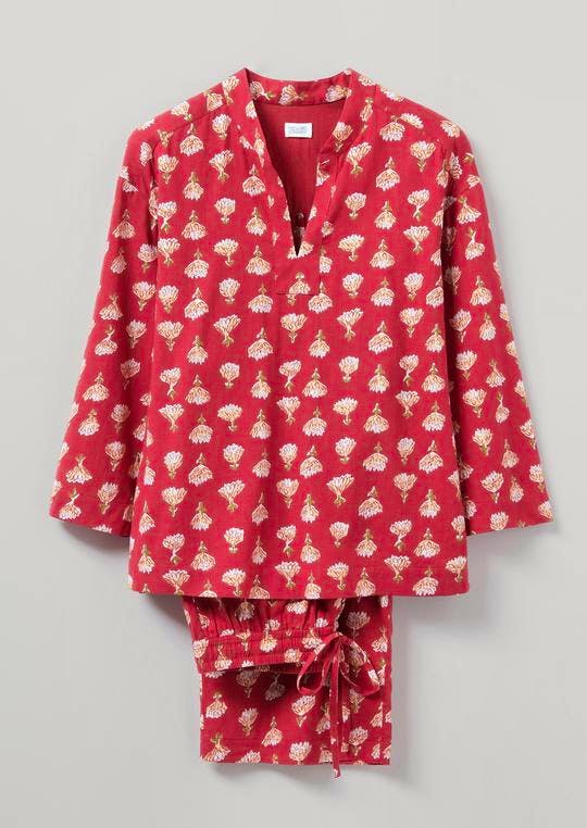 Toast Lotus Floral Print Cotton Pyjamas, £130