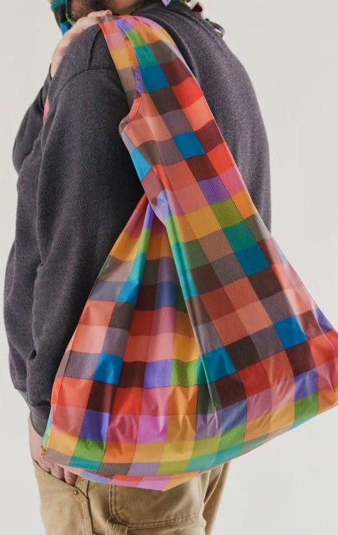 The Conran Shop Large Reusable Tote Bag in Pink Madras Check, £19