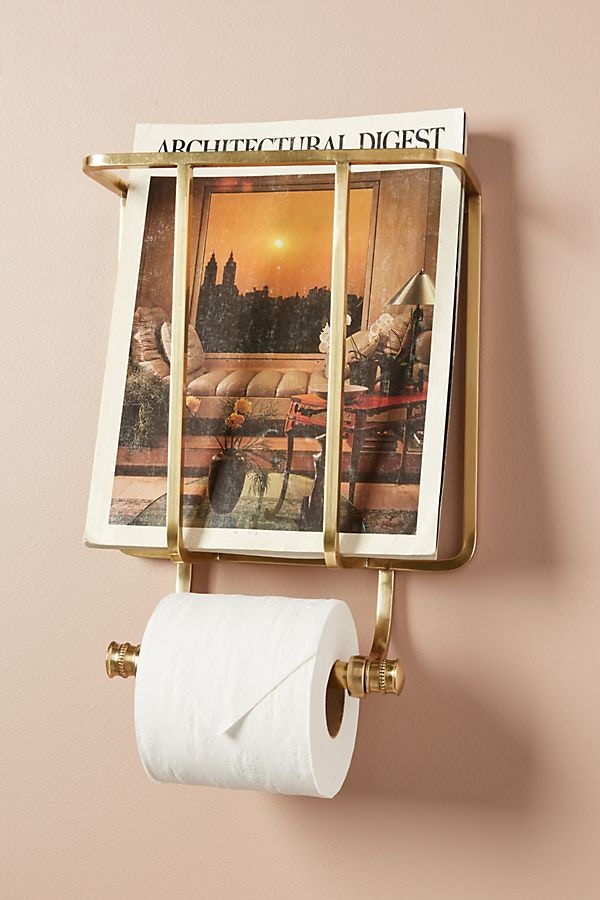 Magazine And Toilet Paper Holder