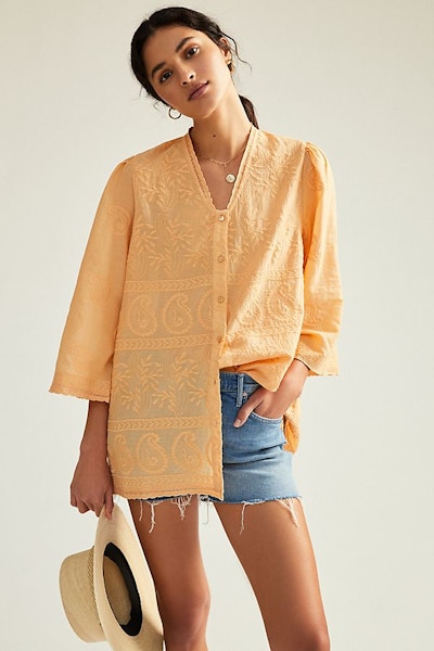 Anthropologie Forever That Girl Embroidered Shirt, £120