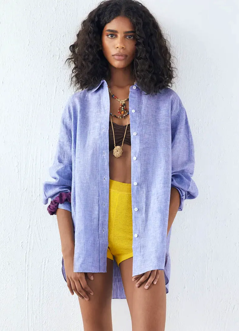 Zara Oversized Linen Shirt, £27.99
