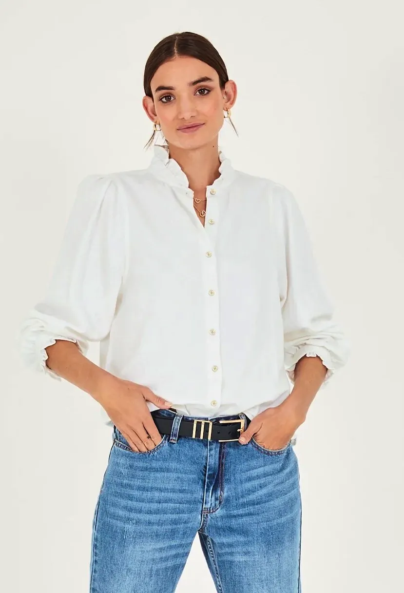 Hush Zinnia Frilled Shirt, £59