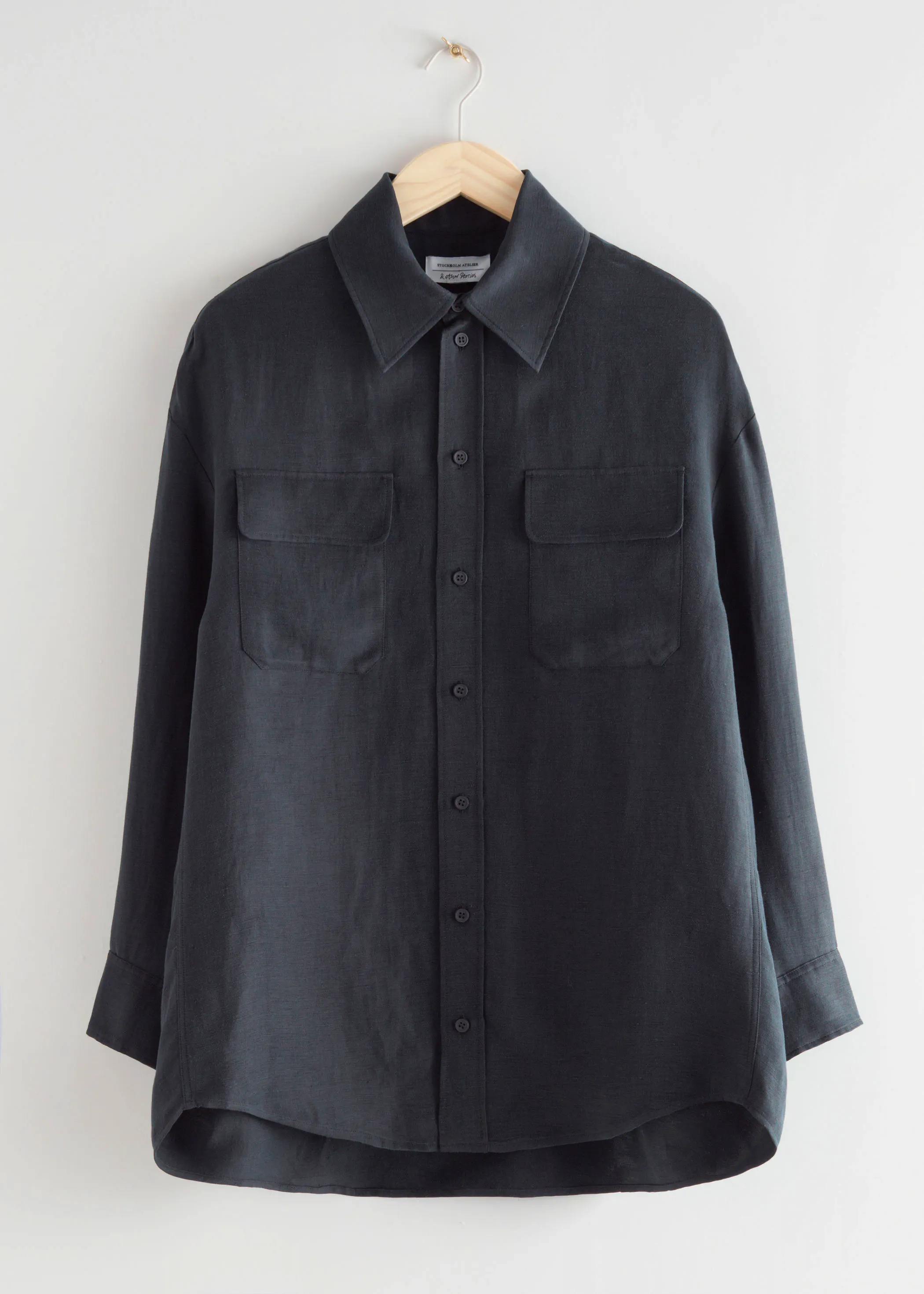 & Other Stories Oversized Linen Blend Shirt, £85