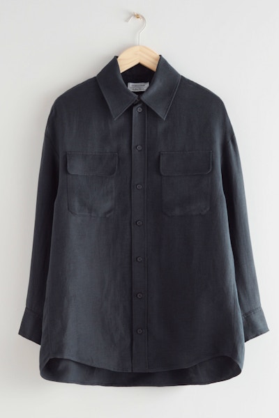 & Other Stories Oversized Linen Blend Shirt, £85