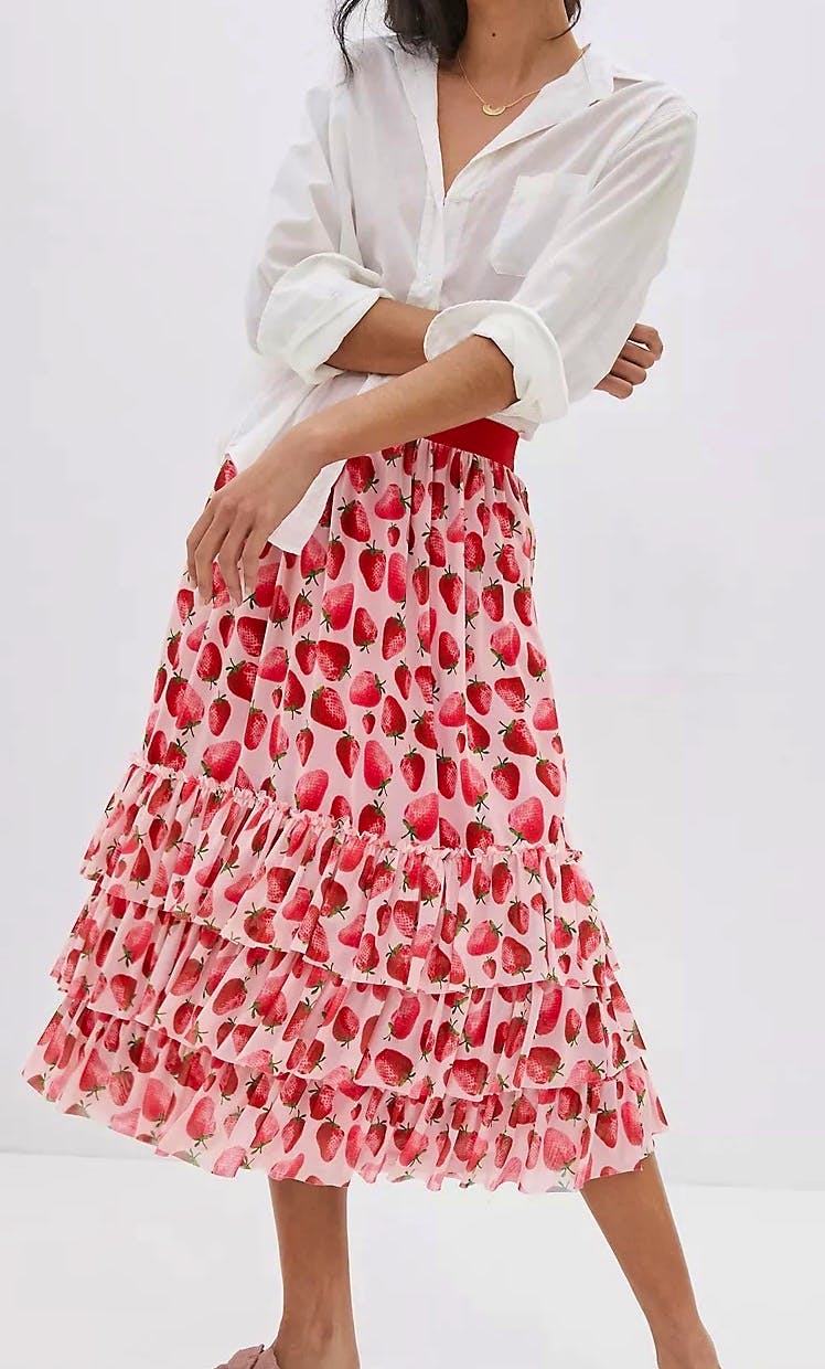Anthropologie Eva Franco Tiered Midi Skirt, £150