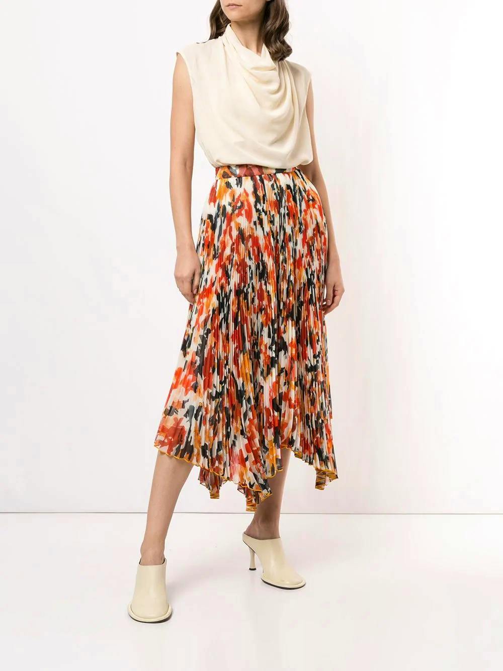 Proenza Schouler Floral-Print Pleated Skirt, £935