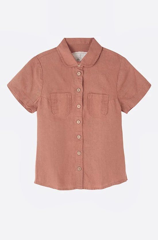 Closet & Botts Linen Blouse Blush, £68