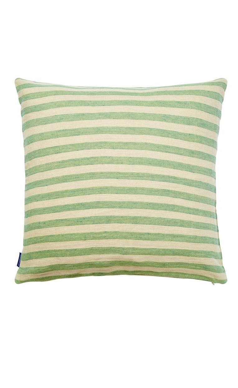 The Conran Shop Candy Stripe Linen Cushion Cover Mint Green, £65