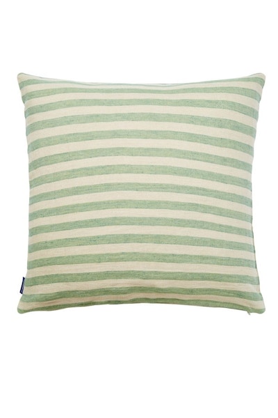 The Conran Shop Candy Stripe Linen Cushion Cover Mint Green, £65