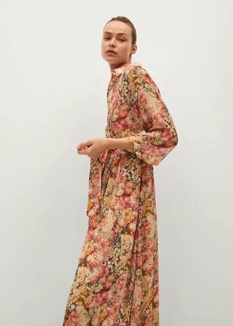 Mango Belt Floral Dress, £59.99