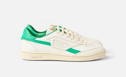 SAYE Modelo Leather Green Trainers, €139.00