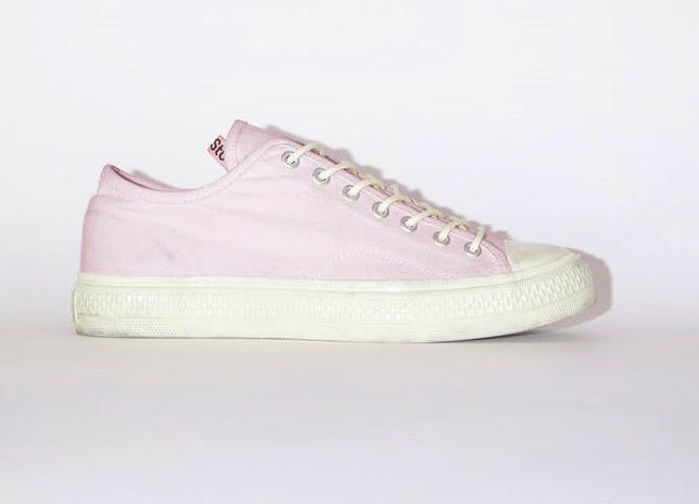 Acne Studios Canvas Sneakers Pink/Off White, £240