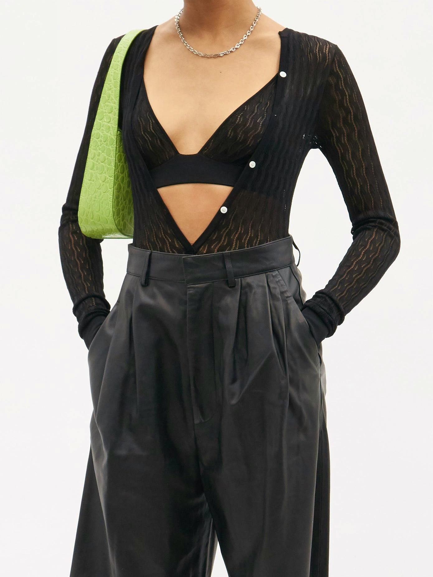 Dodo Bar Or Mai Pointelle-Knit Triangle Bra, £130