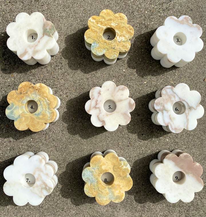 Edition 94 Marble/Onyx Candleholder, £128