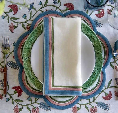 Birdie Fortescue Serit Scalloped Placemat, £17.50