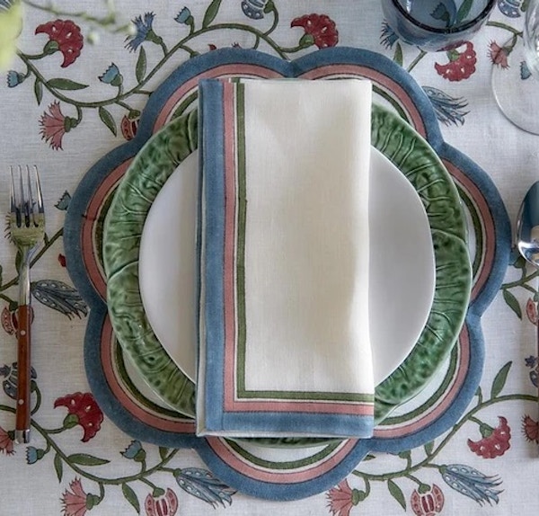 Birdie Fortescue Serit Scalloped Placemat, £17.50