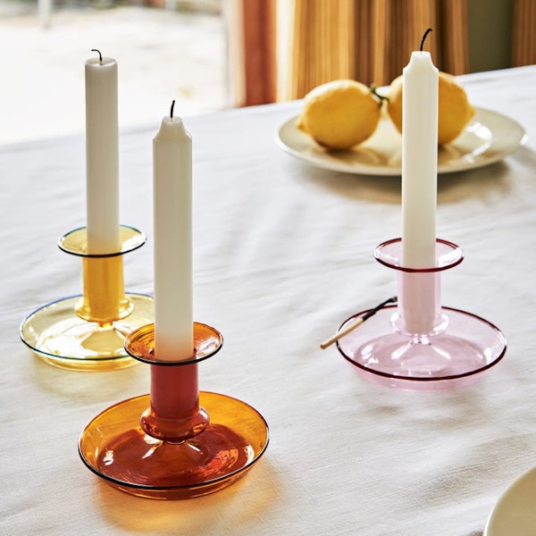 Connox Hay, Yellow Candle Holder, £21