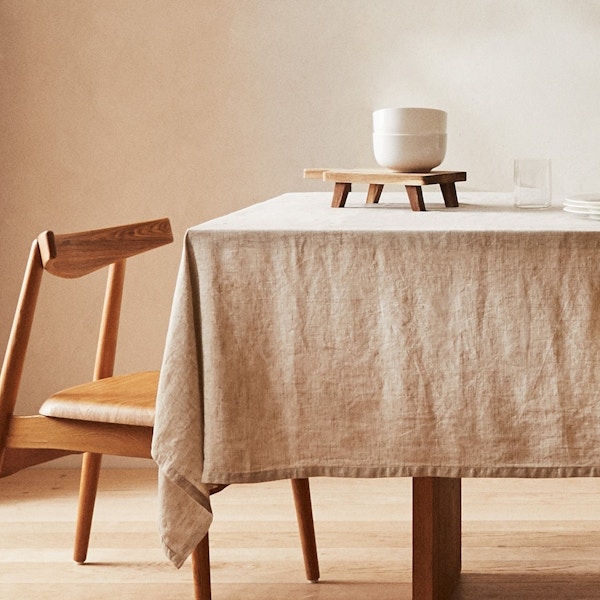 Zara Home Vintage Effect Linen Tablecloth, £79.99