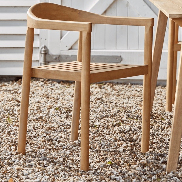 Cox & Cox Two Indoor Outdoor Acacia Dining Chairs, £395