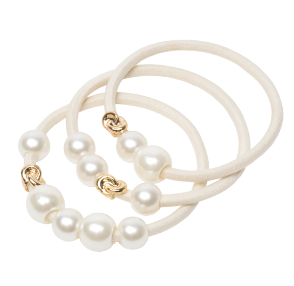 Mabel And Mabel Hair Tie Pearls, £22
