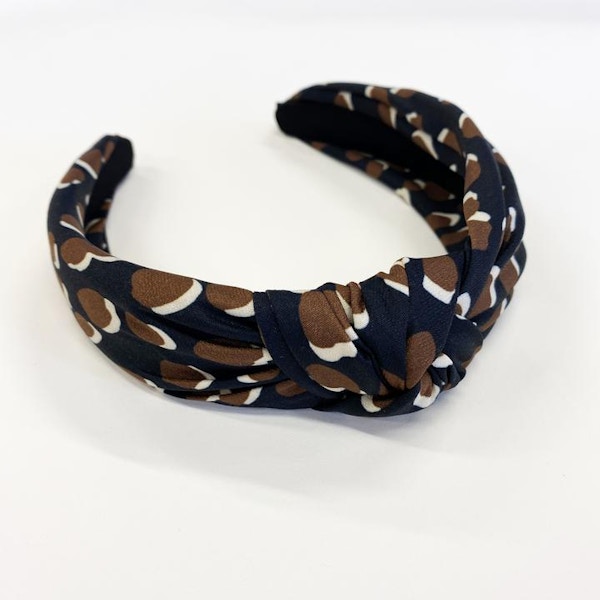 Sadler Jones Black & Brown Leopard Headband, £12