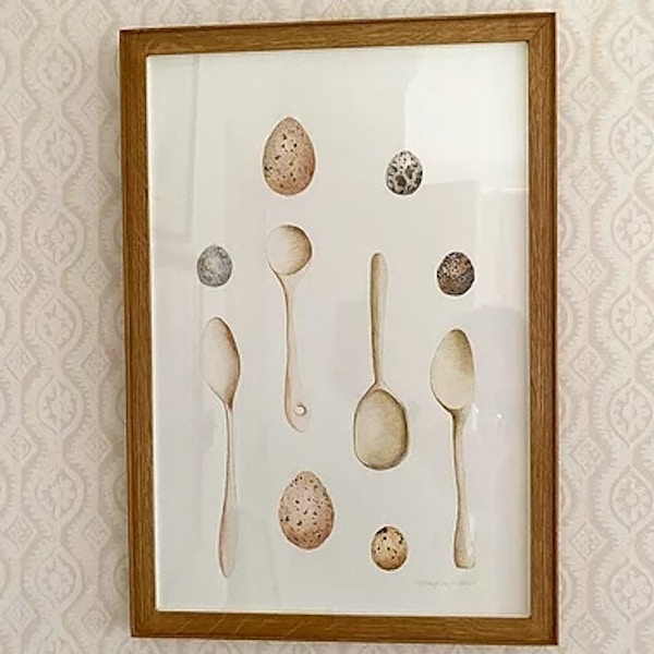 Domenica Marland Trisha Hayman, ‘Egg And Spoon’ Print, £360