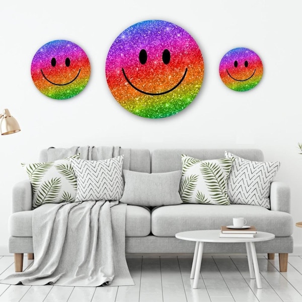 Art Sugar Rainbow Sparkle Mountable Smilie, £83