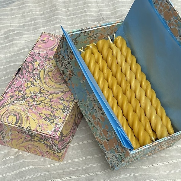 Reset Select Marbled Box Of Beeswax Candles, £85