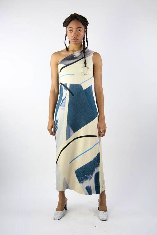 Collage Slip Dress £395