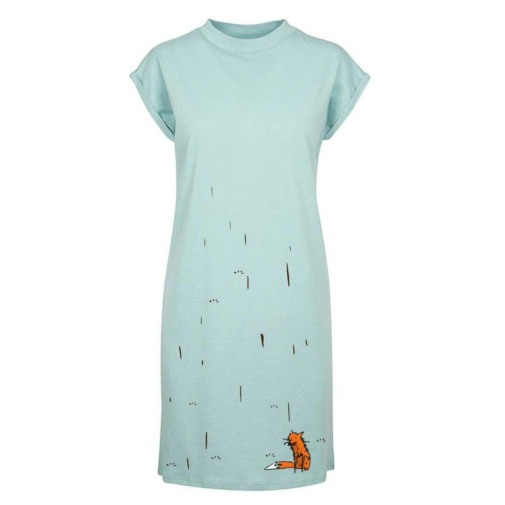 Hand Painted Fox T-Shirt Dress £39.99