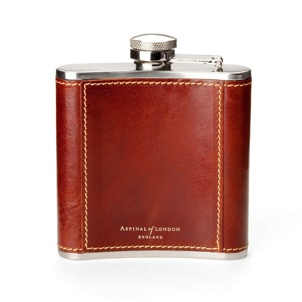Aspinal of London Classic 5oz Leather Hip Flask, £49