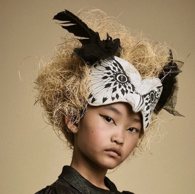 Animalesque Monochrome Owl Headdress, £95