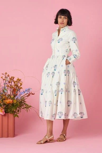daydress Dakota Dress In Delft Flower, £225