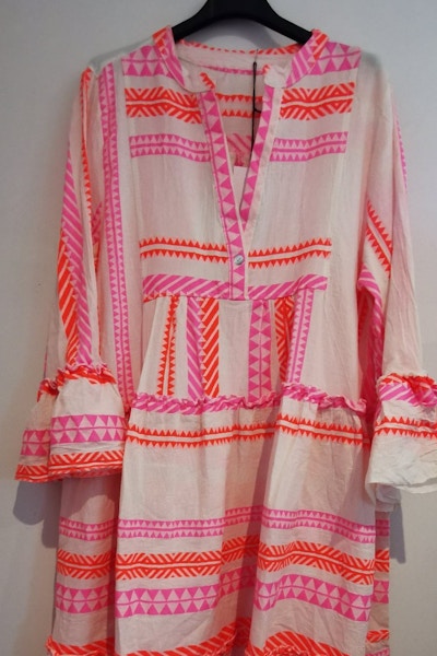TLM Edit Pink & Orange Neon Aztec Dress, £88
