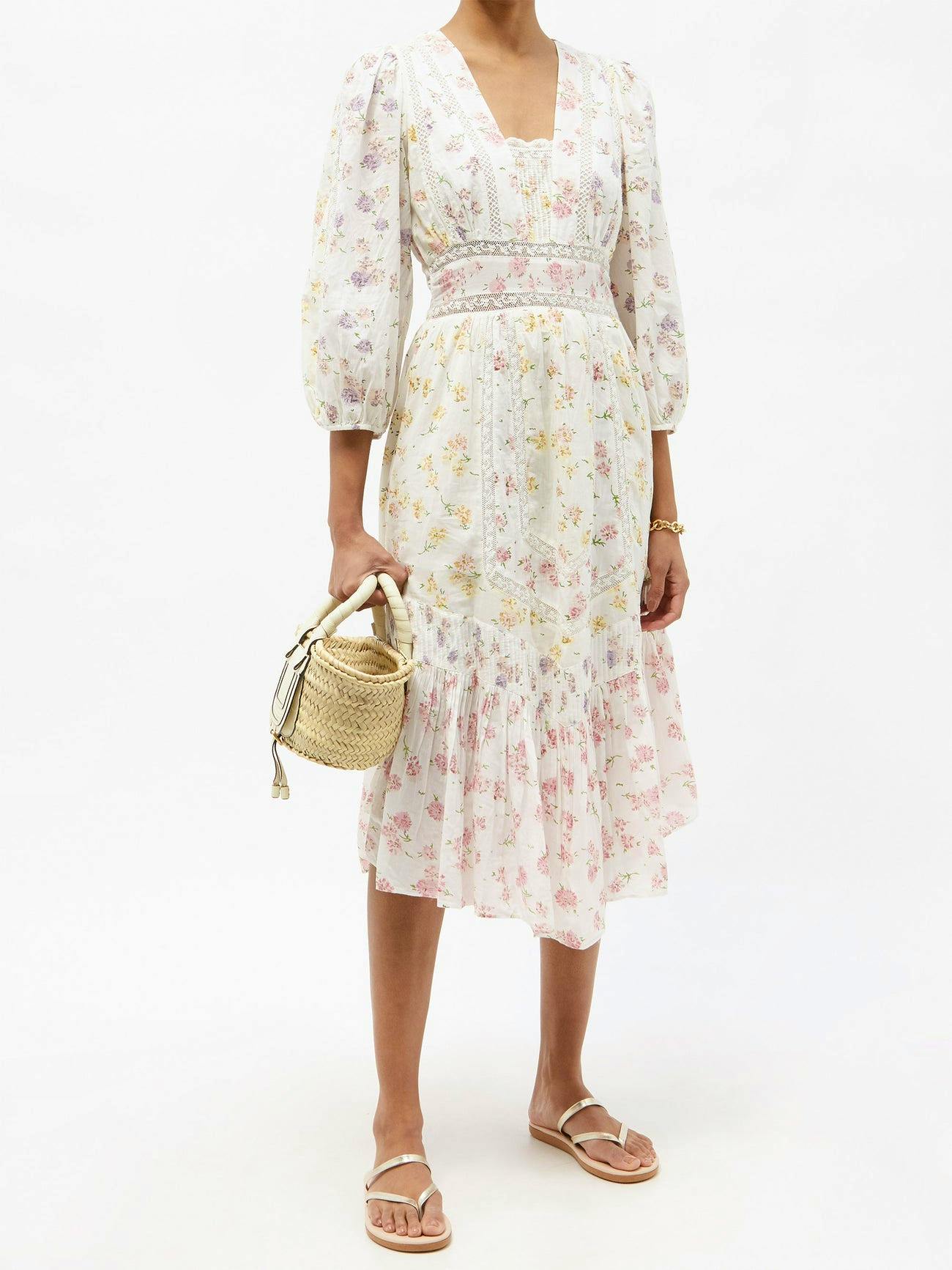 Loveshackfancy Floral Print Dress, £448