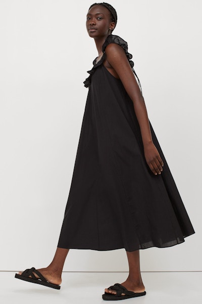 H&M Cotton Flounce Dress, £17.99