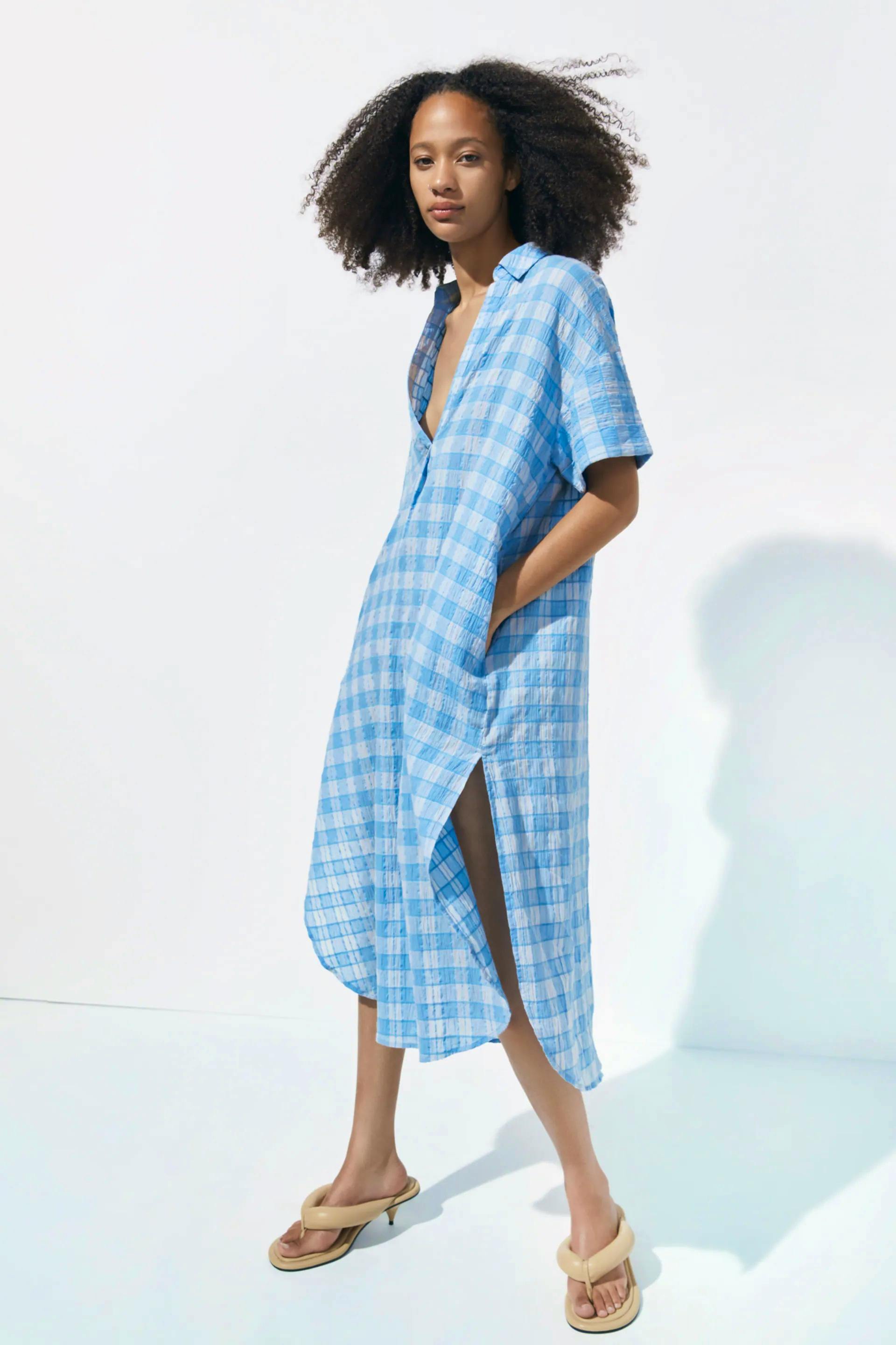 Zara Gingham Tunic Dress, £29.95