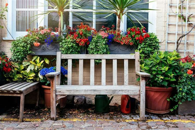 Add A Bench To Garden
