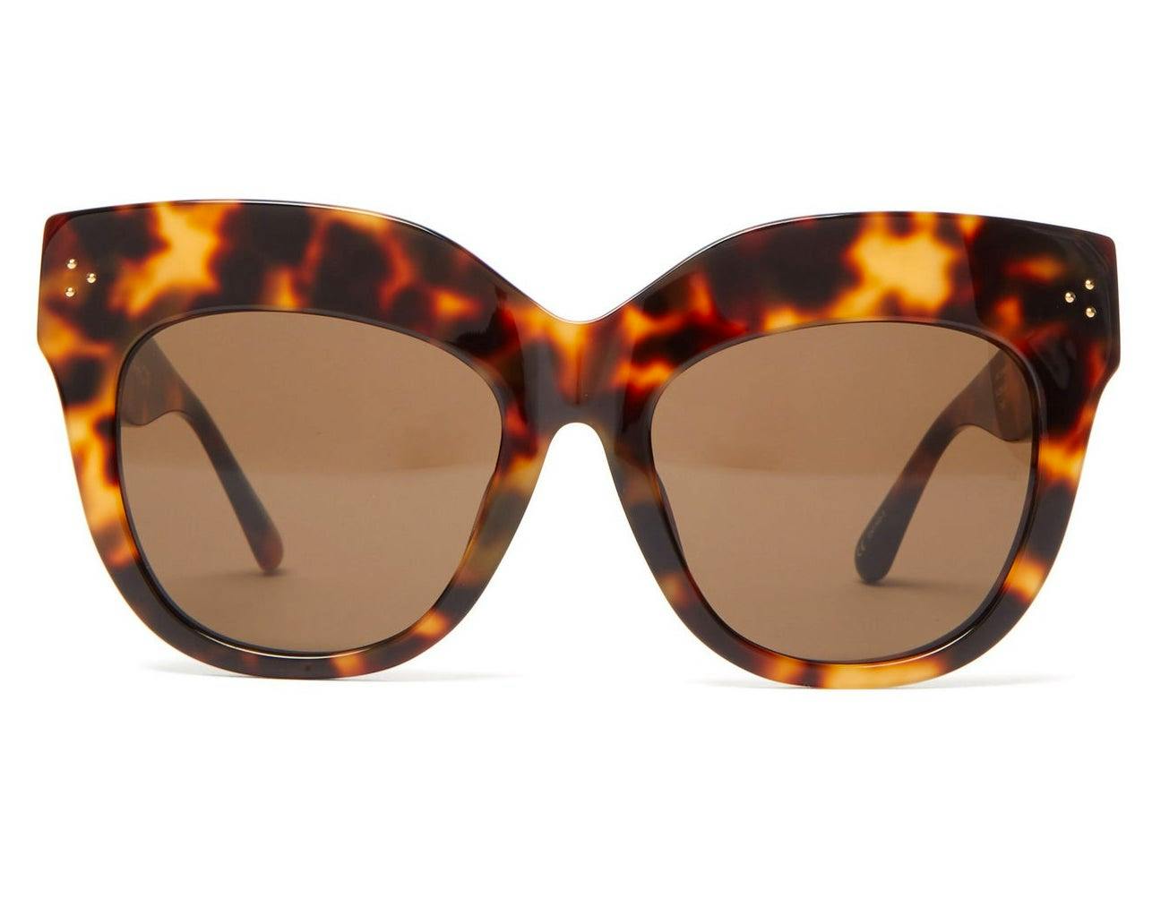 Linda Farrow Dunaway Tortoiseshell-Acetate Butterfly Sunglasses, £345