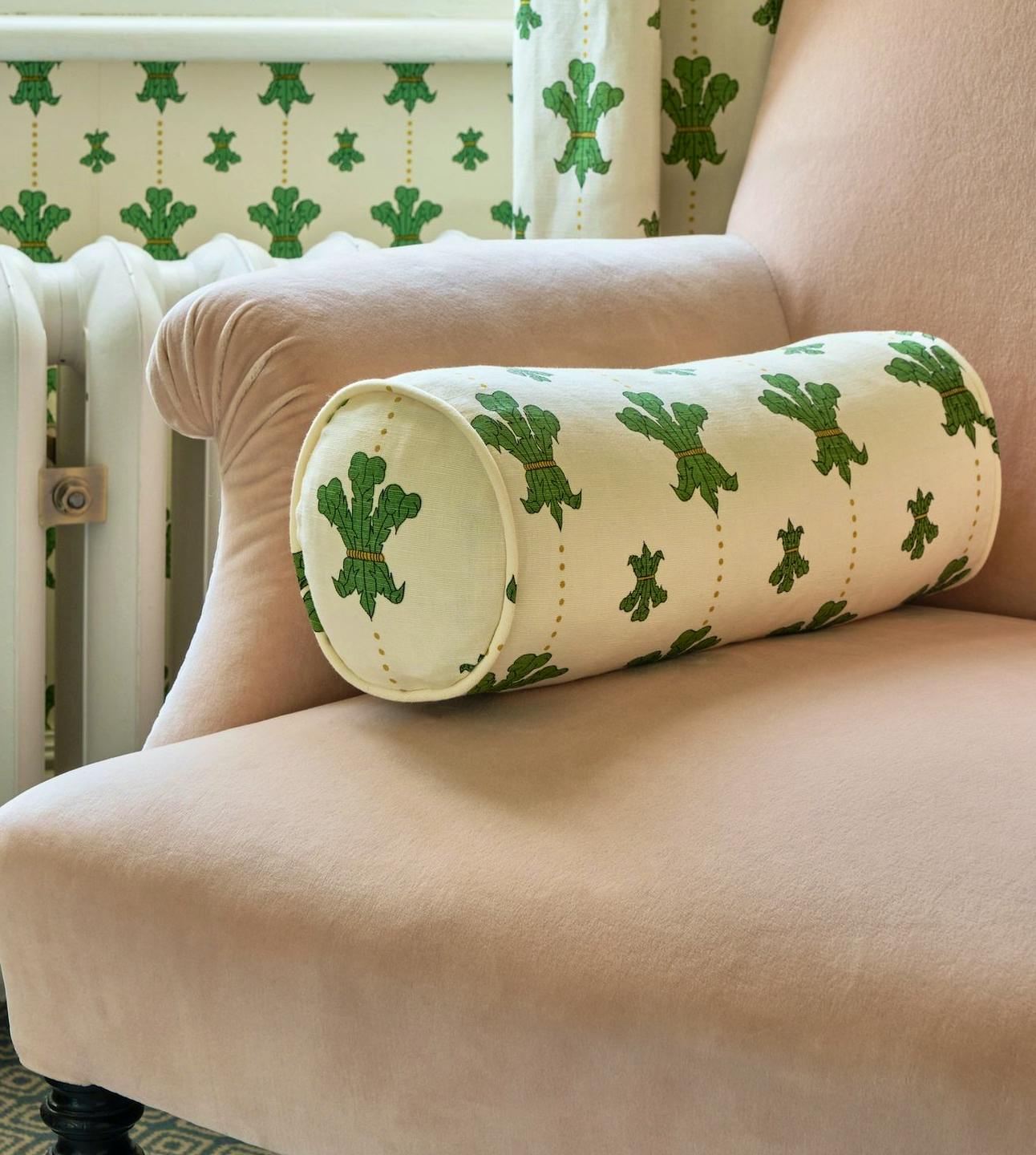 Beata Heuman Florentine Flowers Bolster Cushion, £120