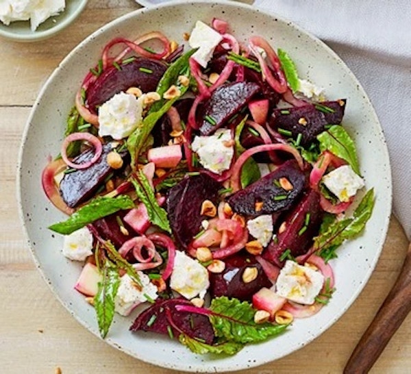 Salt-baked Beetroot With Feta & Pickled Onions
