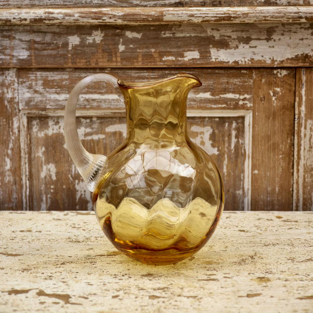 Petersham Nurseries Amber Bohemian Marika Glass Jug, £95
