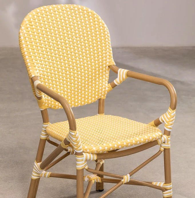 Sklum Alisa Bistro Synthetic Wicker Garden Chair, £149.95