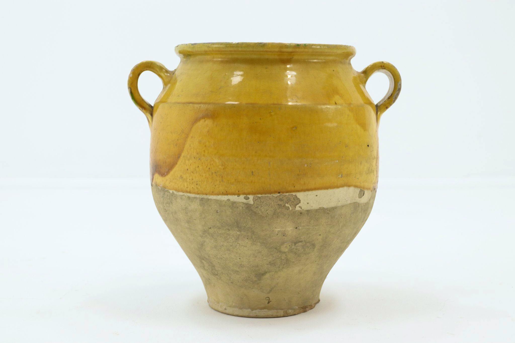 Apeman Interiors French Yellow 19th Century Confit Pots, £180