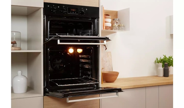 Indesit Aria IDD6340BL Built-In Double Electric Oven