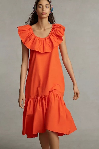 Anthropologie WHIT TWO Flouncy Ruffled Maxi Dress, £170