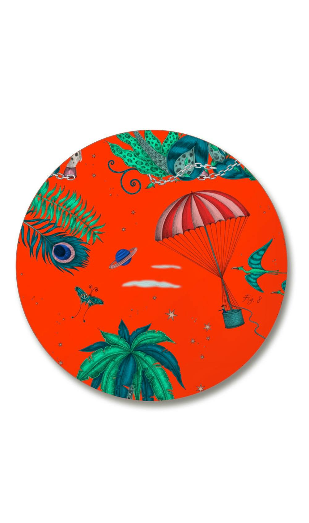 Emma J Shipley For Jamida Lost World Coasters – Set of 4 – Red, £20